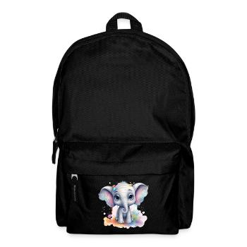 Mignon bébé éléphant cadeau enfants mode enfants - Sac à dos - noir - Devant