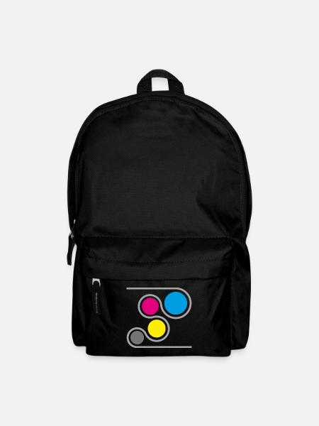 Drucker CMYK Grafik - Rucksack - Schwarz