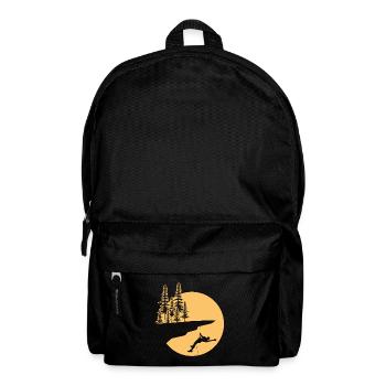 Klettern Bergsteiger Felsklettern Kletterseil Fels - Rucksack - Schwarz - Vorne
