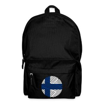 Finland Flag Suomi Finnish Flag Used Look - Backpack - black - Front