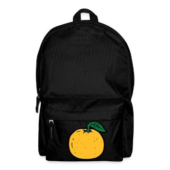 orange - Backpack - black - Front