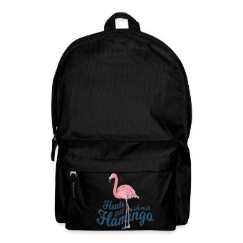 Heute fühl' ich mich Flamingo - Rucksack - Schwarz - Vorne