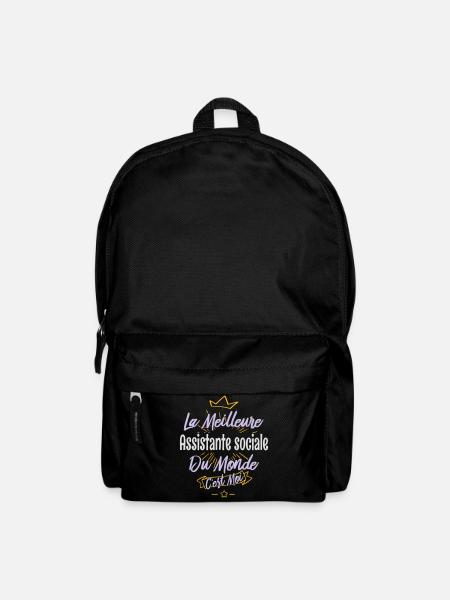 La meilleure assistante-sociale du monde - Sac à dos - noir