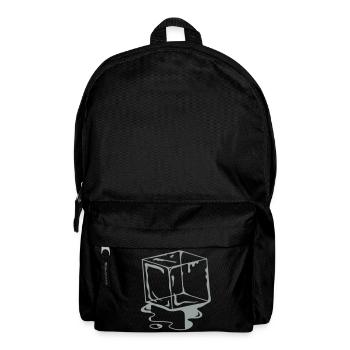 un cube de glace - Glaçon - Sac à dos - noir - Devant