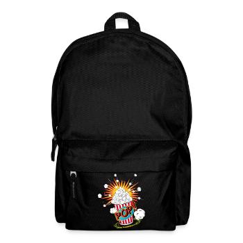 Popcorn im Pop Art Stil - Rucksack - Schwarz - Vorne