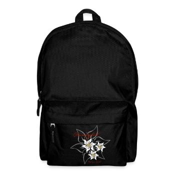 Edelweiss - Heimatgefühl | Proud country - Backpack - black - Front