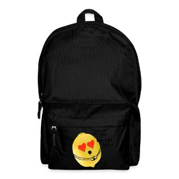 Zitrone liebt deine Augen - Rucksack - Schwarz - Vorne