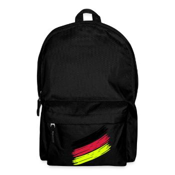 German Stripes - Deutsche Streifen - Germany - - Rucksack - Schwarz - Vorne