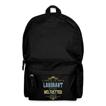 Laborant Weltretter - Rucksack - Schwarz - Vorne