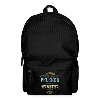 Pfleger Weltretter - Rucksack - Schwarz - Vorne