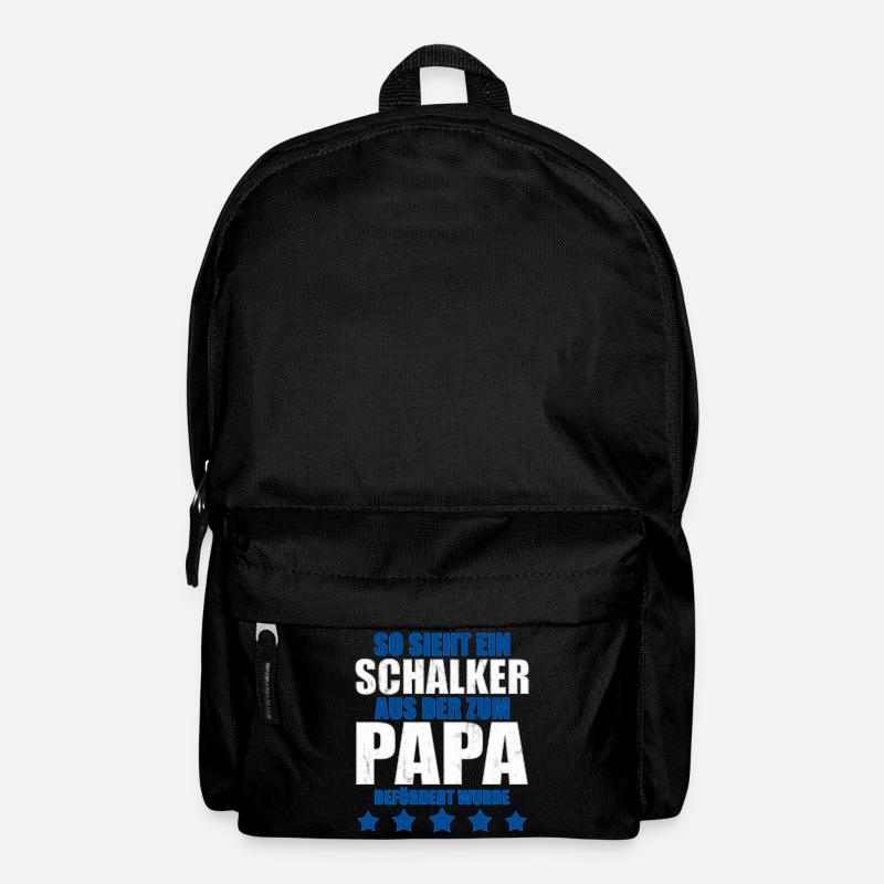 Schalker Papa | Schalke Vatertags Geschenkidee - Rucksack - Schwarz