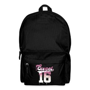 SWEET 16 ENFIN 16ÈME ANNIVERSAIRE - Sac à dos - noir - Devant