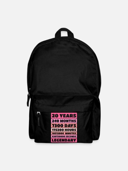 20 Years Legendary - Jubiläum, Jahrestag, Firma - Rucksack - Schwarz