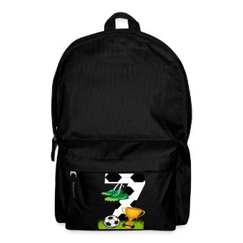 Football 7 Anniversaire Joueur de football Football - Sac à dos - noir - Devant