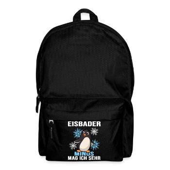 eisbader winterbader eisloch - Rucksack - Schwarz - Vorne