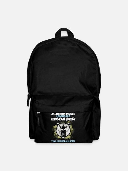 eisbaden legendärer eisbader kneipp kryotherapie - Rucksack - Schwarz
