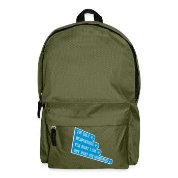 ce que je dis citation - Sac à dos - vert olive - Devant
