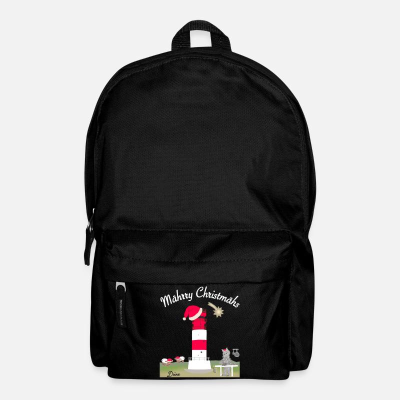 Leuchtturm Düne, Helgoland, Weihnachten - Rucksack - Schwarz