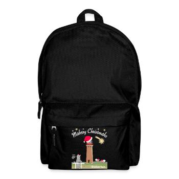 Weihnachten Leuchtturm Staberhuk Fehmarn, Wolf - Rucksack - Schwarz - Vorne