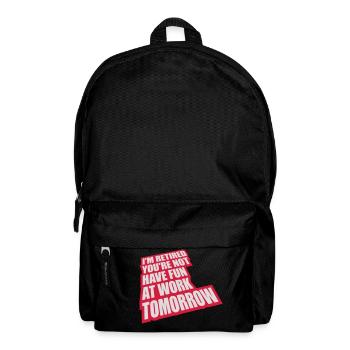 have fun at work - Backpack - black - Front