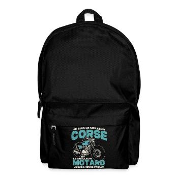 Le meilleur corse et le meilleur motard - Sac à dos - noir - Devant