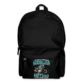Le meilleur handballeur et le meilleur motard - Sac à dos - noir - Devant