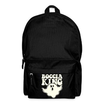 Boccia King Boulekugel Halloween Kostüm Geist - Rucksack - Schwarz - Vorne