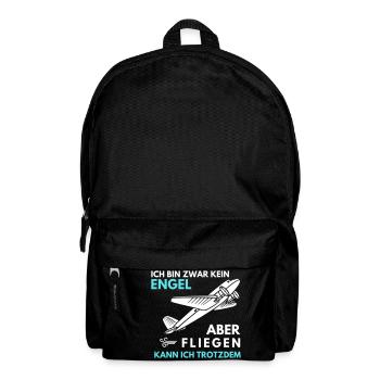 Fliegen kann ich trotzdem - Rucksack - Schwarz - Vorne