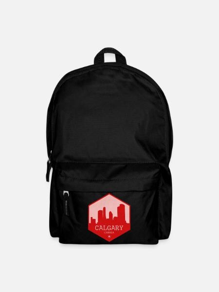 Calgary Skyline Red Badge - Rucksack - Schwarz