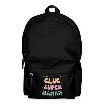 Élue super maman cadeau fête des mères - Sac à dos - noir - Devant