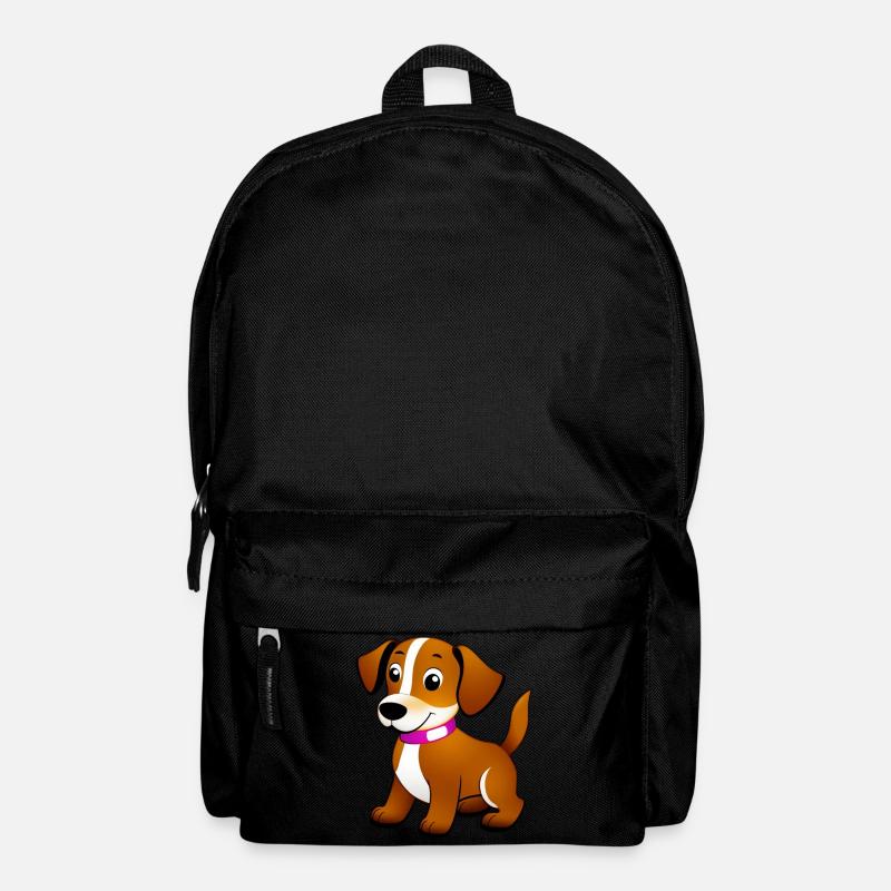 Little brown dog, standing - Backpack - black
