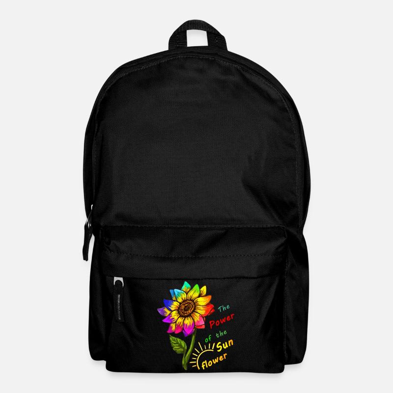 Sonnenblume - Rucksack - Schwarz