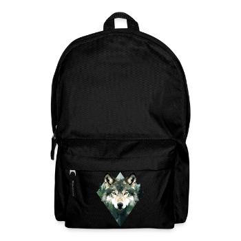 Wolf Forest Mountains Wolves Nature Animals - Backpack - black - Front
