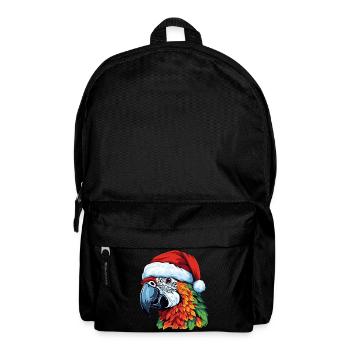 Parrot Christmas Animal Head - Backpack - black - Front