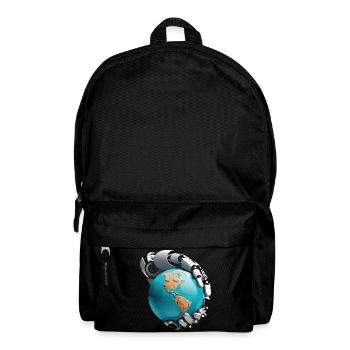 Roboter übernehmen die Welt - Rucksack - Schwarz - Vorne