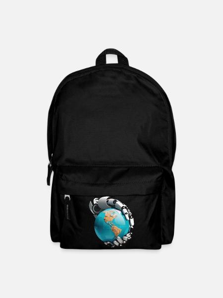 Roboter übernehmen die Welt - Rucksack - Schwarz