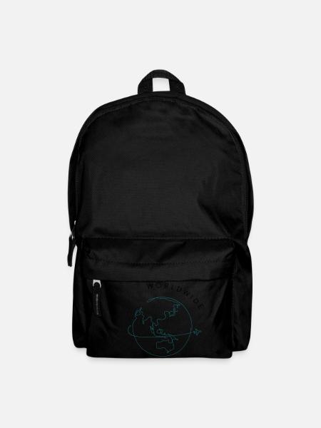 Weltweit reisen - Rucksack - Schwarz