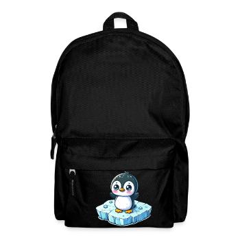 Pinguin, Schmelzendes Eis, Südpol - Rucksack - Schwarz - Vorne