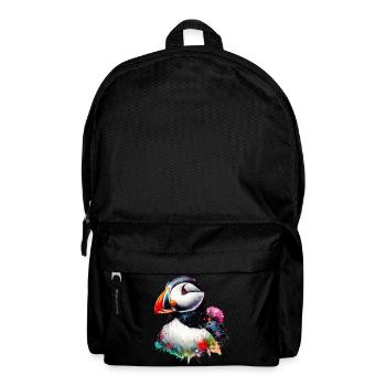 Papageitaucher - Rucksack - Schwarz - Vorne