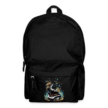 Wonderful Curved Fantasy Piano - Backpack - black - Front