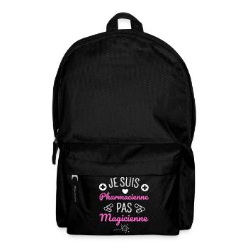 Je suis pharmacienne pas magicienne humour cadeau - Sac à dos - noir - Devant