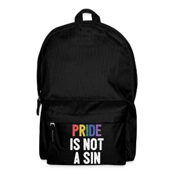 LGBTQ Pride Month - Pride is Not a Sin - Backpack - black - Front