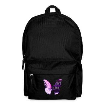 Demenzpfleger Schmetterling - Rucksack - Schwarz - Vorne