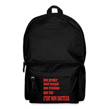 Mon DOCTEUR est beau - Sac à dos - noir - Devant