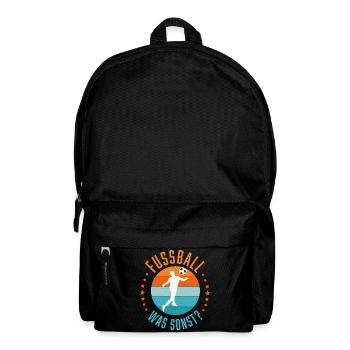 Fußball, was sonst - Rucksack - Schwarz - Vorne
