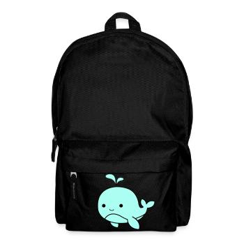 Bébé baleine 02 - Sac à dos - noir - Devant