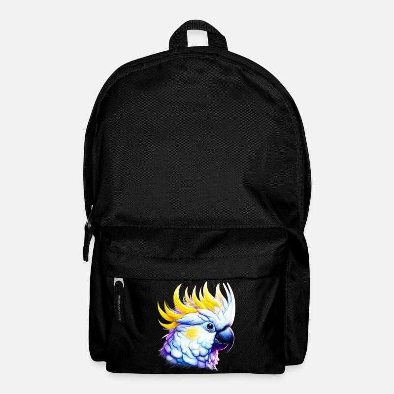 Papagei Kakadu - Rucksack - Schwarz