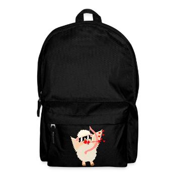 Cuddly Love Sheep with Bow - Backpack - black - Front