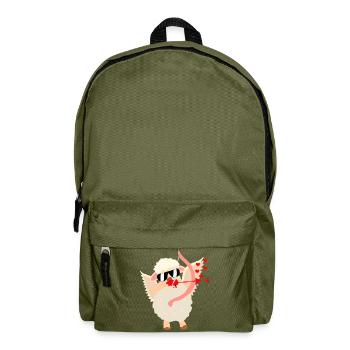 Mouton d’amour câlin avec arc - Sac à dos - vert olive - Devant
