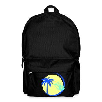 Palme Kolibri Hibiskus - Rucksack - Schwarz - Vorne